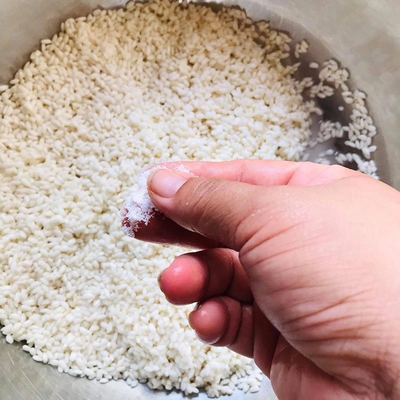 Bước 1 Sơ chế nguyên liệu Xôi nếp