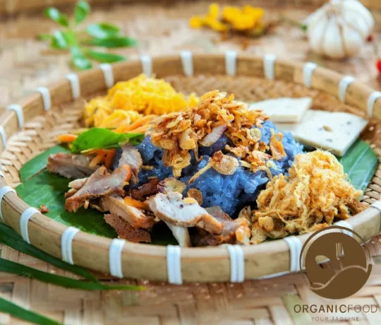 xôi hoa đậu biếc thập cẩm